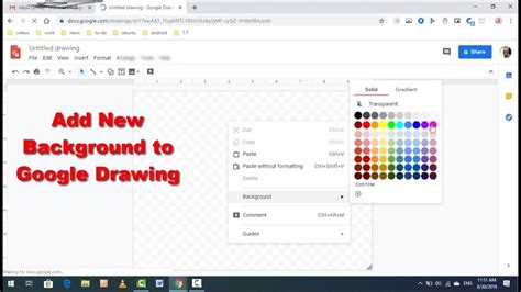 Step-by-Step Guide on How to Change the Background of your Google Drawings